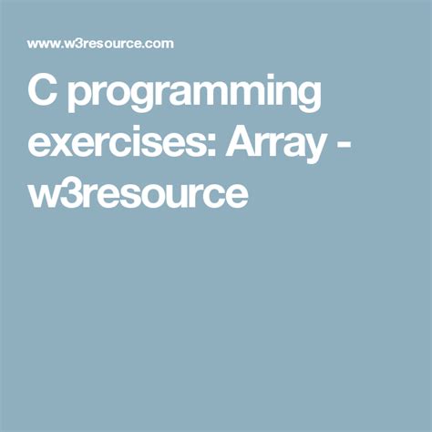 w3resource c programming